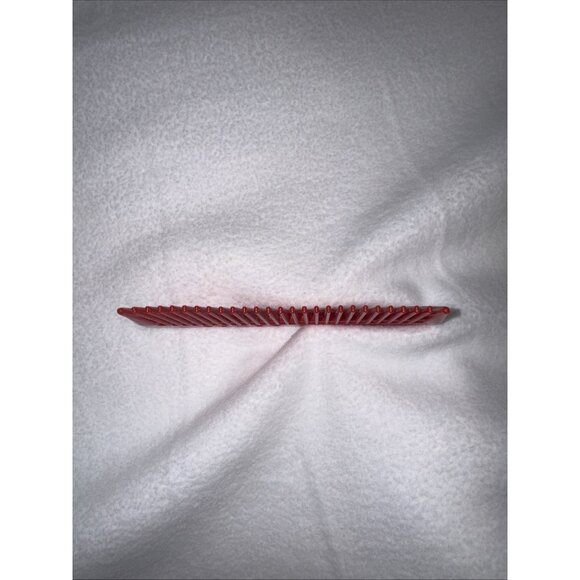 Vintage Rare Honey Comb Red Wide Tooth Rectangle Hair Small Pocket Travel  Brush main image 8